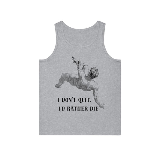 Motivational Unisex Tank Top, Gym Wear, Workout Shirt, Gift for Him, Fitness Clothing
