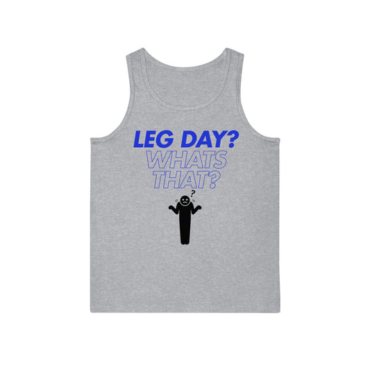 Funny Gym Tank Top - Unisex Softstyle™ Tank Top, Joke Workout Shirt, Humorous Exercise Tee, Lightweight Athletic Tank, Sarcastic Fitness