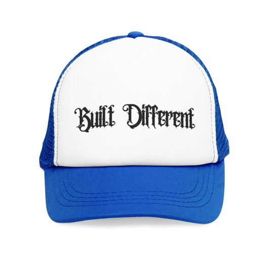 Built Different Mesh Cap - Motivational Funny Gift for Anyone Baseball Hat, Unique Snapback, Inspirational Headwear