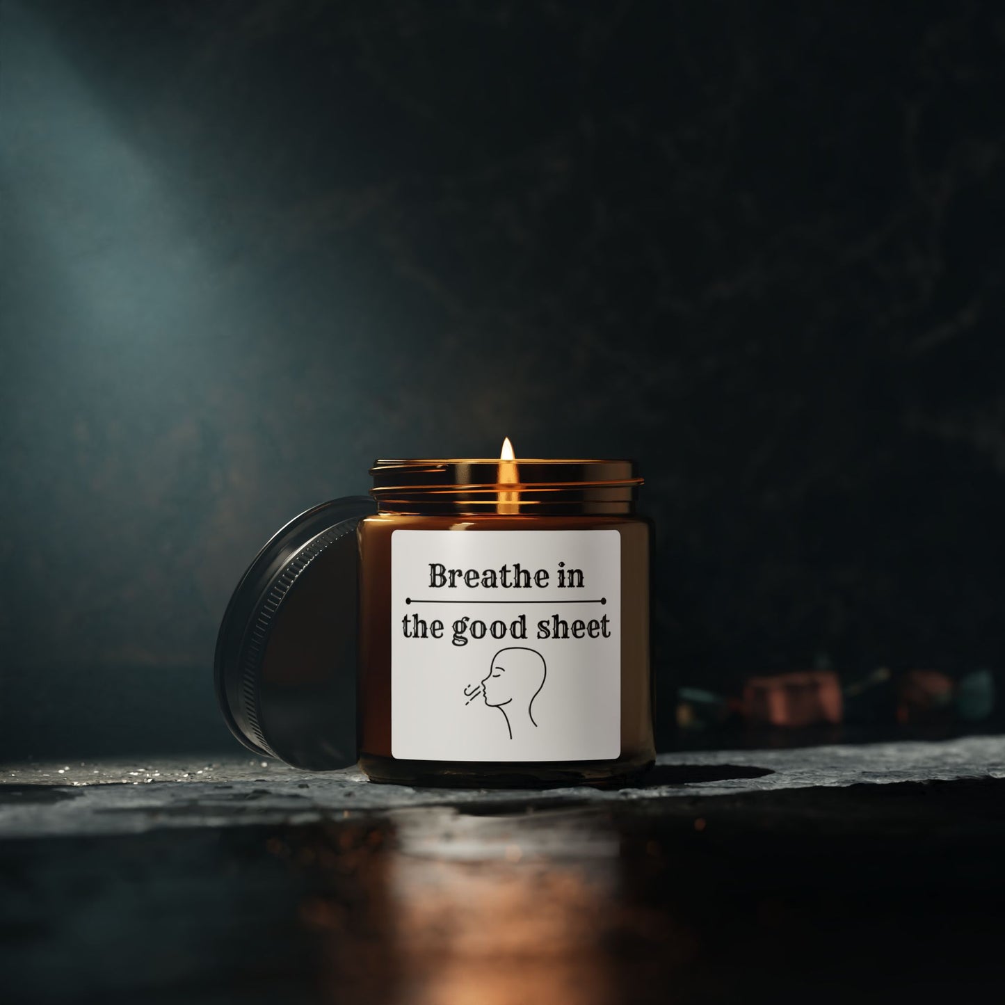 'Breathe in the good sheet', Funny Candle, Gift for anyone