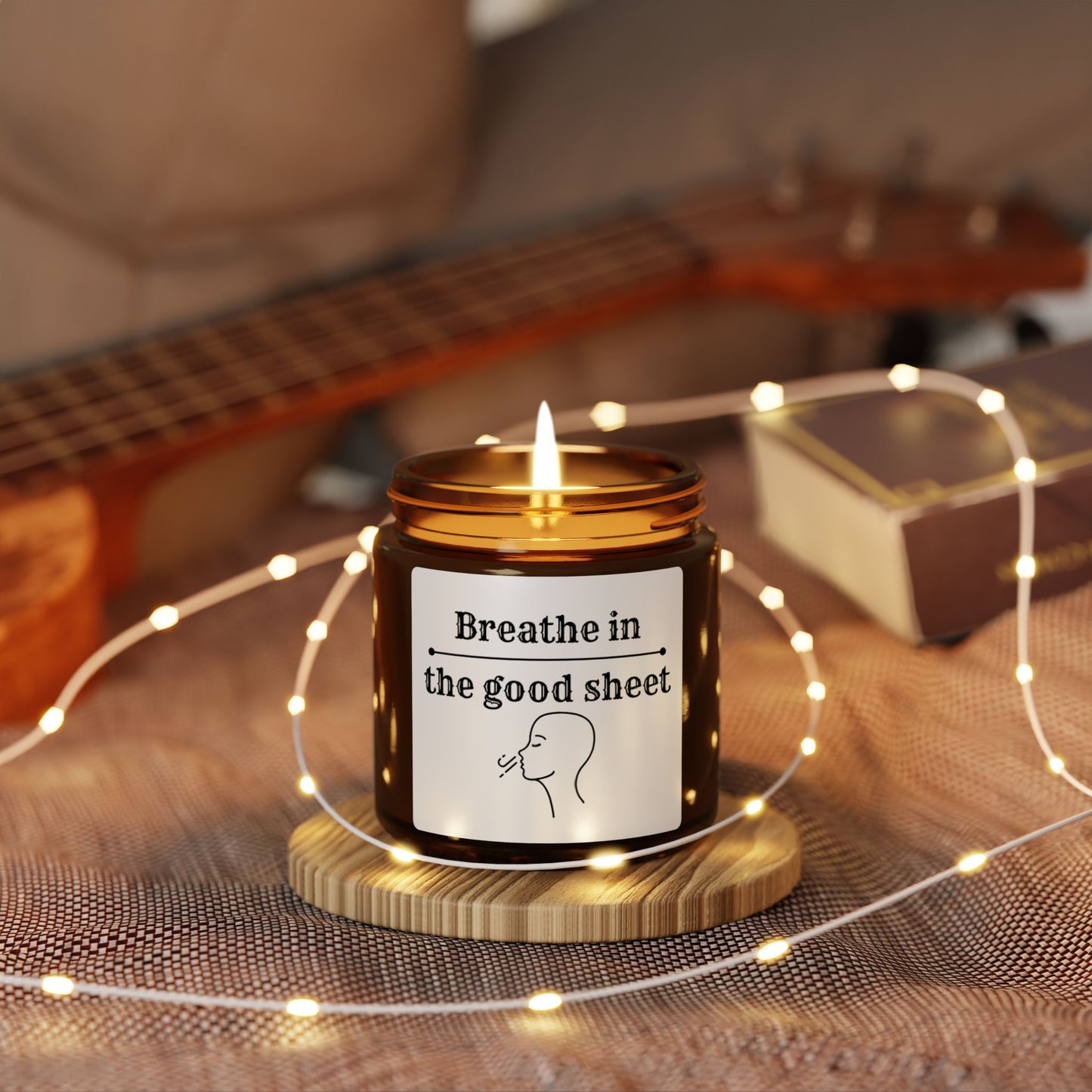 'Breathe in the good sheet', Funny Candle, Gift for anyone