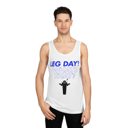 Funny Gym Tank Top - Unisex Softstyle™ Tank Top, Joke Workout Shirt, Humorous Exercise Tee, Lightweight Athletic Tank, Sarcastic Fitness