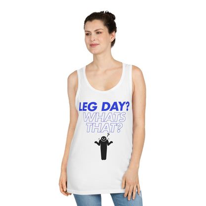 Funny Gym Tank Top - Unisex Softstyle™ Tank Top, Joke Workout Shirt, Humorous Exercise Tee, Lightweight Athletic Tank, Sarcastic Fitness