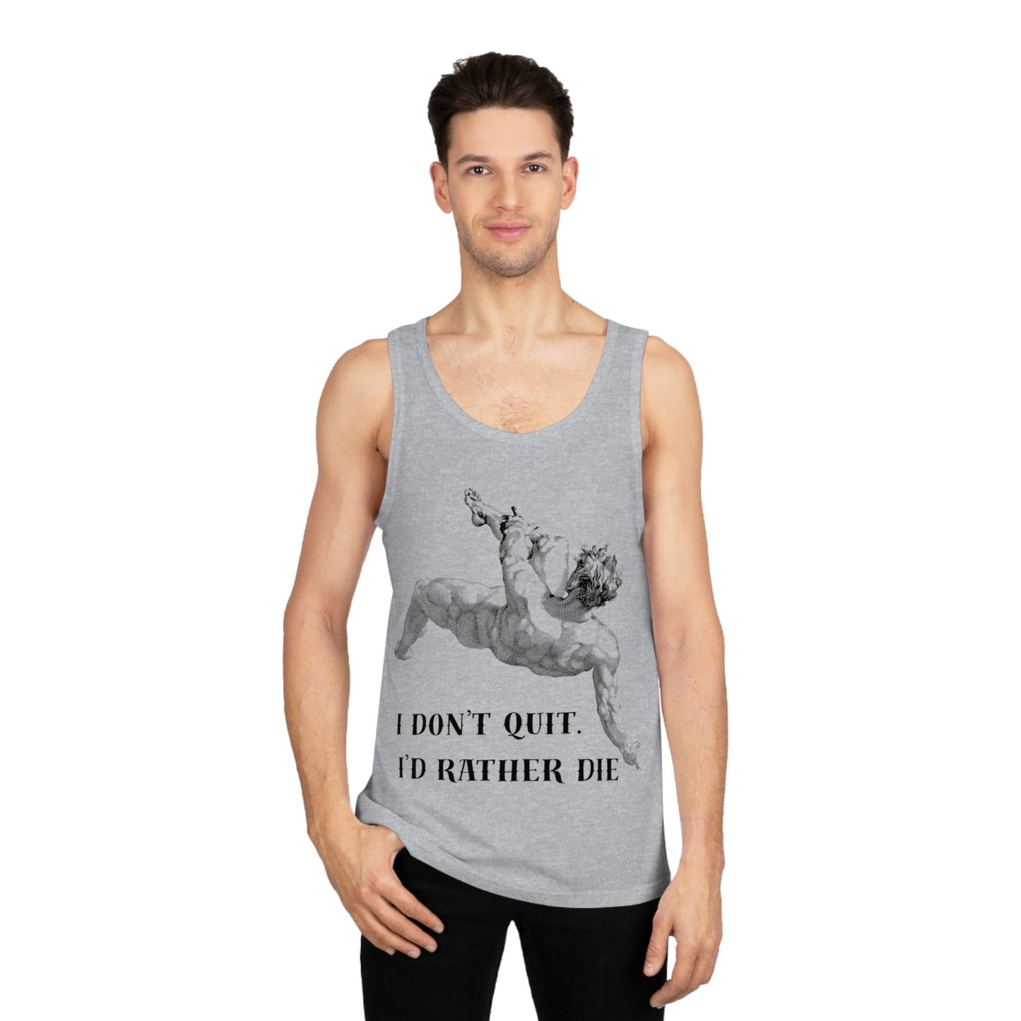 Motivational Unisex Tank Top, Gym Wear, Workout Shirt, Gift for Him, Fitness Clothing