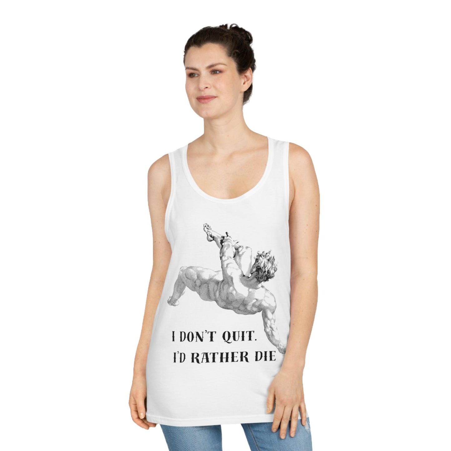 Motivational Unisex Tank Top, Gym Wear, Workout Shirt, Gift for Him, Fitness Clothing