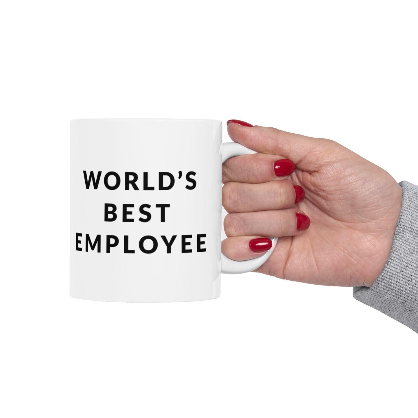 World's Best Employee' Mug for Employees, Unique Office Mug, Funny Gift for Employees, Decor