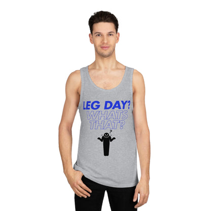 Funny Gym Tank Top - Unisex Softstyle™ Tank Top, Joke Workout Shirt, Humorous Exercise Tee, Lightweight Athletic Tank, Sarcastic Fitness
