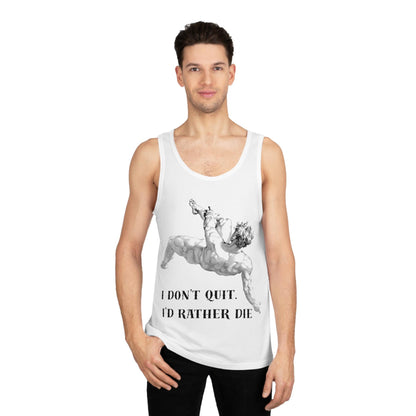 Motivational Unisex Tank Top, Gym Wear, Workout Shirt, Gift for Him, Fitness Clothing